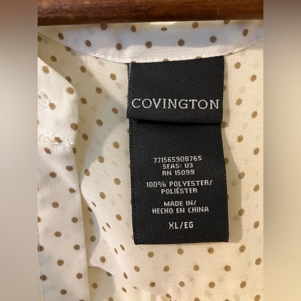 Covington shear polka dot shirt, excellent condition, size XL - Picture 3 of 3